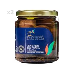 Olive nere della nonna in olio d’oliva, 2x280g | Artigiano in Fiera