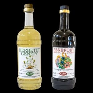 2 bottiglie Amaro Benefort e 1 bottiglia di Genepy Herbetet , 3X700ml | Artigiano in Fiera