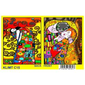 Raccoglitore con disegno in velluto da colorare, Klimt, 27x37x4cm. | Artigiano in Fiera