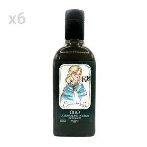 Olio extravergine di oliva biologico estratto a freddo in bottiglia, 6x500ml | Artigiano in Fiera
