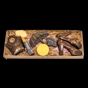 Confezione accessori moda di cioccolato, 240g | Artigiano in Fiera
