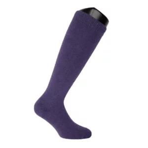 Calze uomo lunghe in misto cashmere e lana, colore viola | Artigiano in Fiera