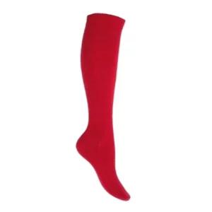 Calze lunghe da donna in misto cashmere e lana, colore rosso | Artigiano in Fiera