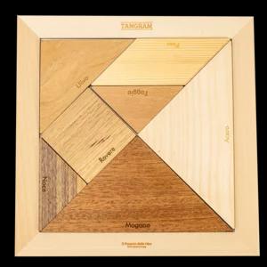Gioco da tavolo: Tangram dei legni Grande, 24x24x2cm | Artigiano in Fiera