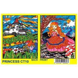 Cartellina con disegno in velluto da colorare, Principessa | Artigiano in Fiera