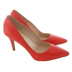 Scarpe decollettes donna con tacco alto 8cm in nappa colore rosso | Artigiano in Fiera