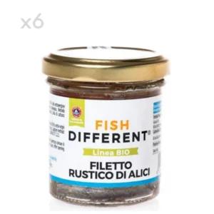 Filetti rustici di alici in olio EVO Bio, 6x100g | Artigiano in Fiera
