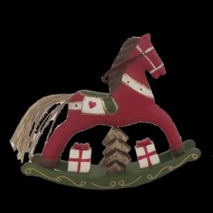 Cavallo a dondolo in legno di faggio dipinto a mano | Artigiano in Fiera