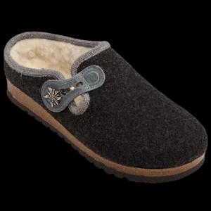 Pantofole tirolesi grigie antracite, modello Gröden | Artigiano in Fiera