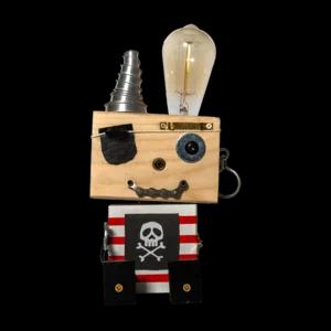 Lampada Robot-Lamp Pirata, 15x28cm | Artigiano in Fiera
