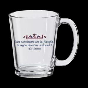Tazza mug in vetro, frase ironica e spiritosa | Artigiano in Fiera