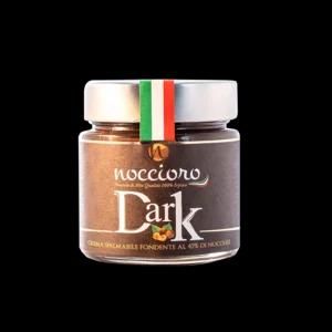 Noccioro 45 Dark, Crema Spalmabile al 45% di Nocciole Gusto Fondente senza Lattosio, Vasetto Vetro, 250g | Artigiano in Fiera