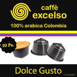Capsule compatibili Dolce Gusto, Caffè Excelso Colombia 100% Arabica Supremo, 10pz | Artigiano in Fiera