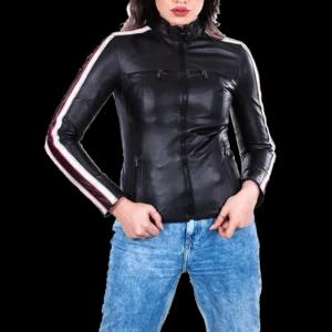 Biker donna, giacca in vera pelle | Artigiano in Fiera