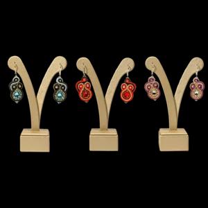 Orecchini medi con cristalli e perle Swarovski | Artigiano in Fiera