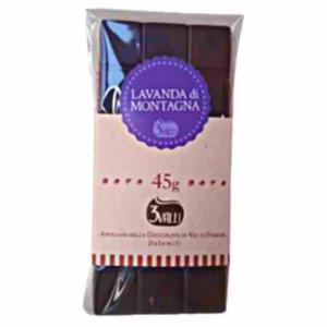 Cioccolato fondente all'olio essenziale di Lavanda Montana, 45g | Artigiano in Fiera