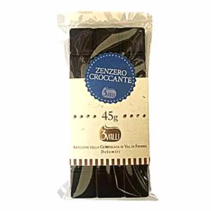 Cioccolato fondente croccante all'olio essenziale di Zenzero, 45g | Artigiano in Fiera