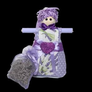 Bambola artigianale profumata e sacchetto di lavanda della Provenza sgranata | Artigiano in Fiera