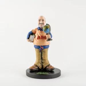 Statuina 3D interamente personalizzata in resina dipinta a mano, 27cm, maestro | Artigiano in Fiera