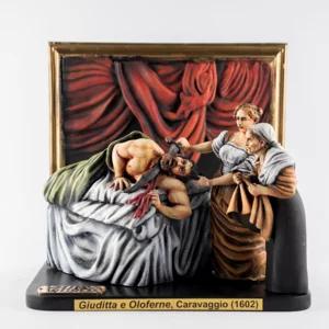 Statuina in 3D di "Giuditta e Oloferne" di Caravaggio dipinta a mano, 27cm | Artigiano in Fiera