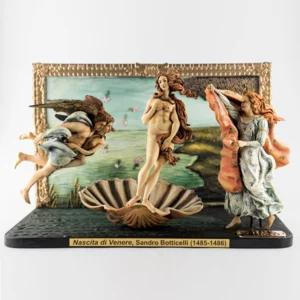 Statuina in 3D di "Nascita di Venere" di Sandro Botticelli dipinta a mano, 27cm | Artigiano in Fiera